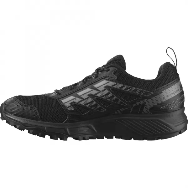  Pantofi pentru bărbați SALOMON WANDER L47152500 NEGRU/PELTRU/GRI ÎNGHEȚ 