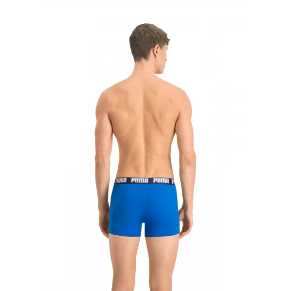  Boxeri pentru bărbați PUMA BASIC BOXER 2P 88886960 ALBASTRU ADEVĂRAT 