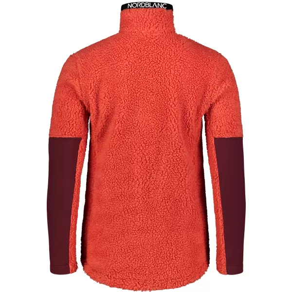  Hanorac de damă din fleece NORDBLANC PENINSULA NBSFL7654 CORAL ROȘU 