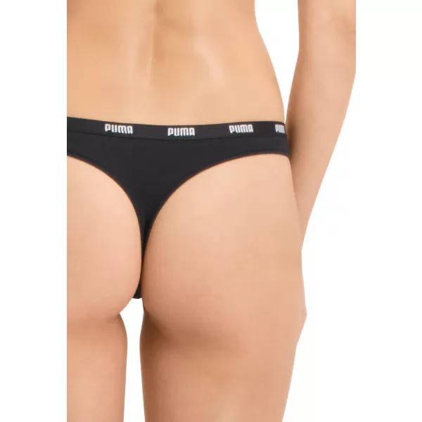  Chiloți de damă PUMA STRING 3P PACK 90759002 NEGRU 