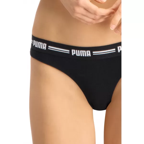  Chiloți de damă PUMA WOMEN STRING 2P PACK 90785403 NEGRU 
