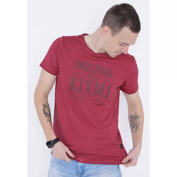  Tricou pentru bărbați KIXMI PELTON BURGUNDIA 