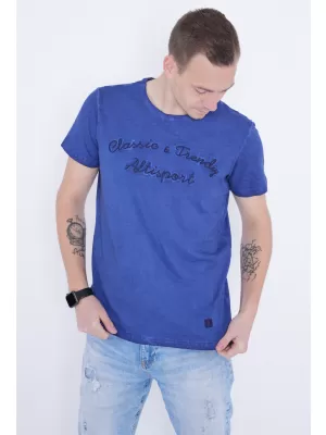 Tricou pentru bărbați ALTISPORT ANDREW ALBASTRU