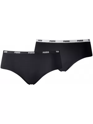 Chiloți de damă PUMA WOMEN HIPSTER 2P PACK 90785203 NEGRU