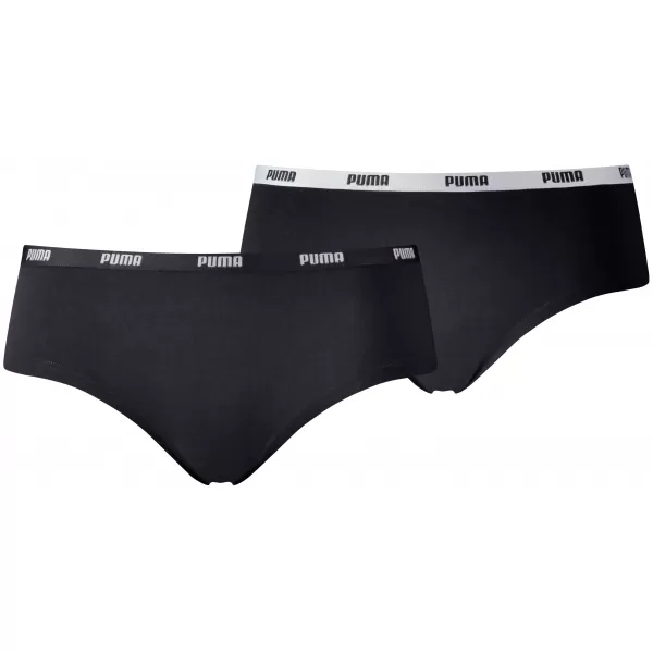  Chiloți de damă PUMA WOMEN HIPSTER 2P PACK 90785203 NEGRU 