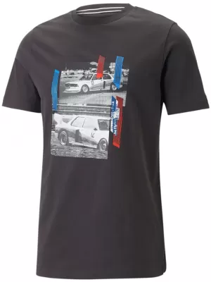 Tricou pentru bărbați PUMA BMW MMS CAR GRAPHIC TEE 538140-01 NEGRU