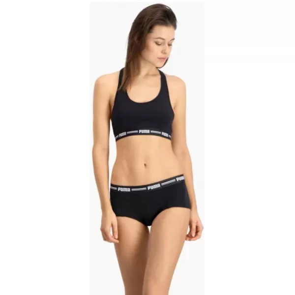  Chiloți de damă PUMA WOMEN MINI SHORT 2P PACK 90785303 NEGRU 
