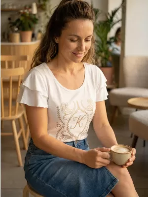 Tricou pentru femei KIXMI PAMMI ALB