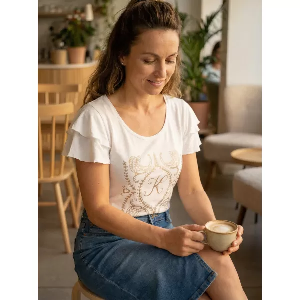  Tricou pentru femei KIXMI PAMMI ALB 
