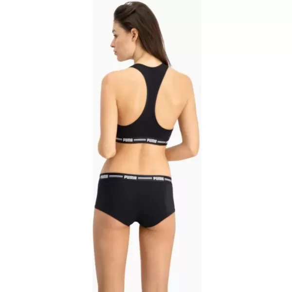  Chiloți de damă PUMA WOMEN MINI SHORT 2P PACK 90785303 NEGRU 