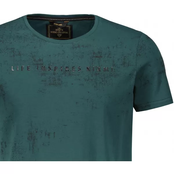  Tricou pentru bărbați KIXMI PEPPE VERDE INCHIS 