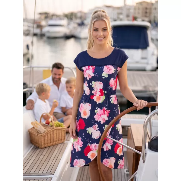  Rochie KIXMI PENIE ALBASTRU INCHIS 
