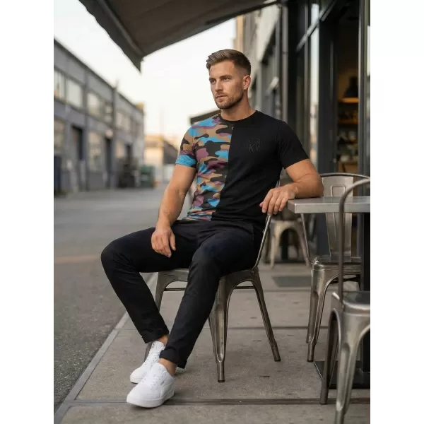  Tricou pentru bărbați KIXMI PERRY NEGRU 