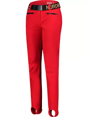 Pantaloni de schi softshell pentru femei NORDBLANC FULLCOVER NBWPL7729 ROŞU