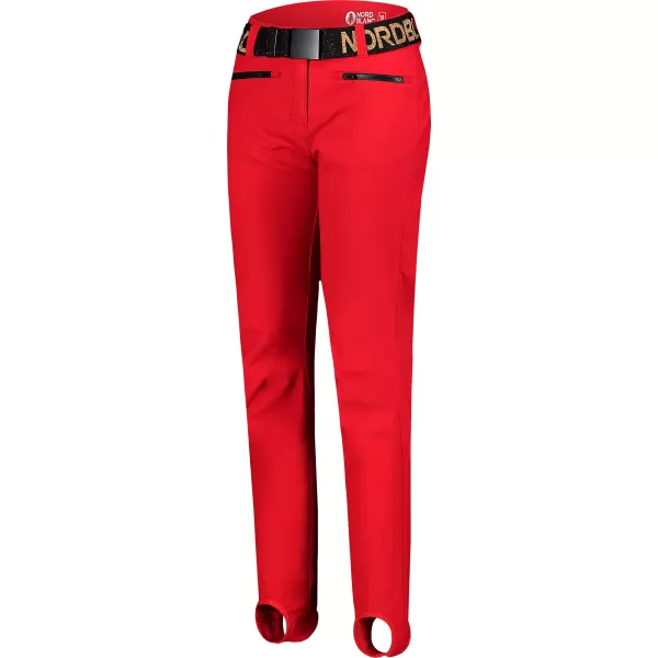 Pantaloni de schi softshell pentru femei NORDBLANC FULLCOVER NBWPL7729 ROŞU 
