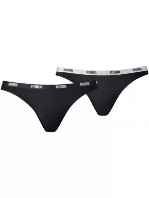 Chiloți de damă PUMA WOMEN BIKINI 2P PACK 90785103 NEGRU