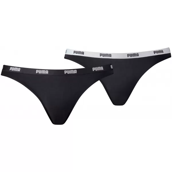  Chiloți de damă PUMA WOMEN BIKINI 2P PACK 90785103 NEGRU 