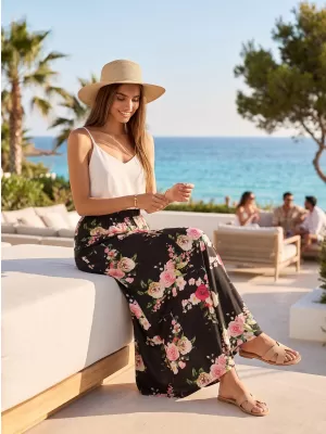 Fusta de dama KIXMI PERSIS NEGRU
