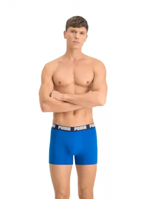 Boxeri pentru bărbați PUMA BASIC BOXER 2P 88886960 ALBASTRU ADEVĂRAT