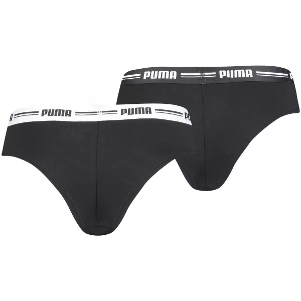  Chiloți de damă PUMA WOMEN BRAZILIAN 2P PACK 90785603 NEGRU 