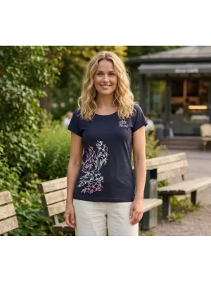 Tricou pentru femei ALTISPORT ALW168122 ALBASTRU MARIN