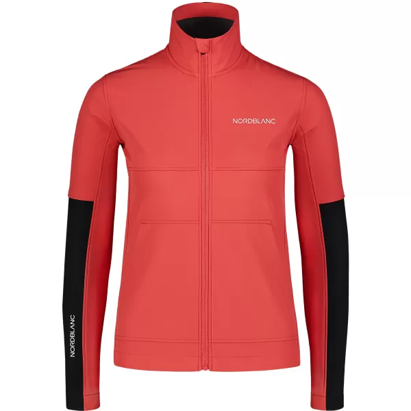  Jachetă softshell pentru femei NORDBLANC FJORD NBSSL7657 CORAL ROȘU 