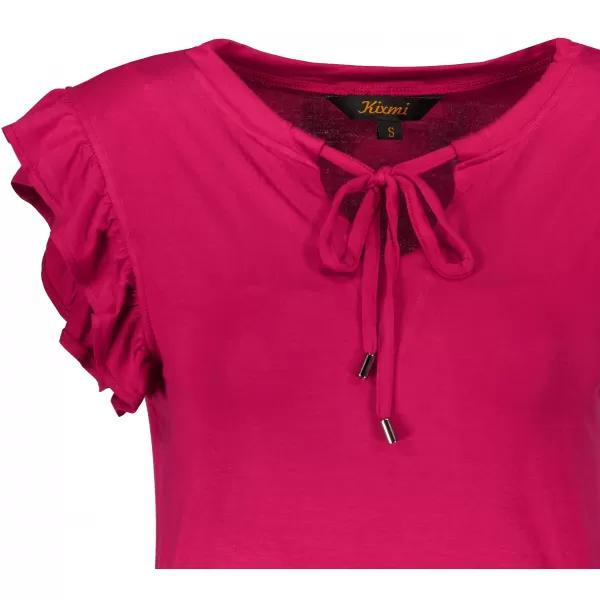 Tricou pentru femei KIXMI POPPY BURGUNDIA 