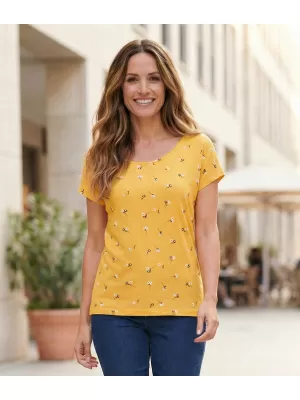 Tricou pentru femei KIXMI PATSY GALBEN