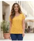 Tricou pentru femei KIXMI PATSY GALBEN