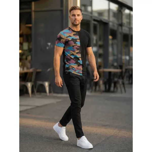  Tricou pentru bărbați KIXMI PERRY NEGRU 