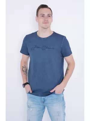 Tricou pentru bărbați KIXMI PATRIC ALBASTRU INCHIS