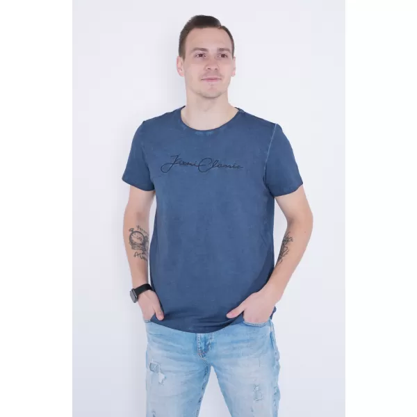 Tricou pentru bărbați KIXMI PATRIC ALBASTRU INCHIS 