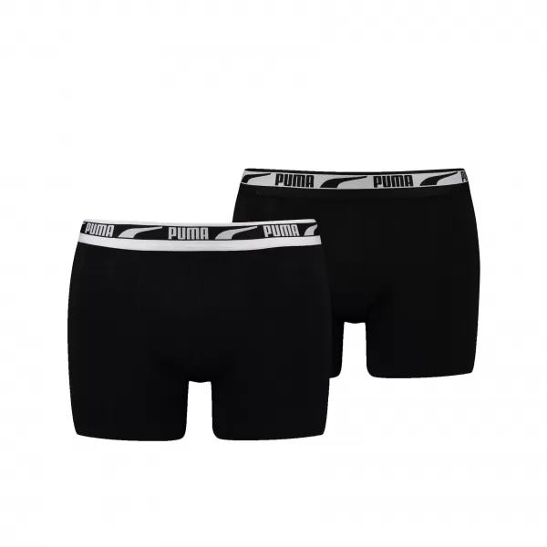  Boxer PUMA MEN MULTI LOGO BOXER 2P 93804701 NEGRU 