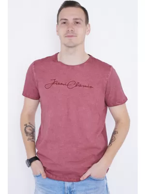 Tricou pentru bărbați KIXMI PATRIC BURGUNDIA