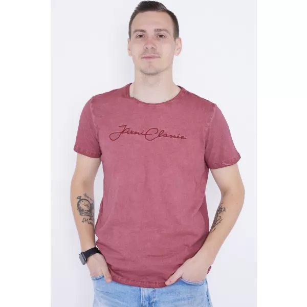  Tricou pentru bărbați KIXMI PATRIC BURGUNDIA 