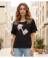 Tricou pentru femei KIXMI PALIMA NEGRU