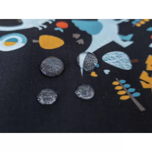  Pantaloni de softshell pentru bebeluși izolați WAMU DINOSAUŘI NEGRU 