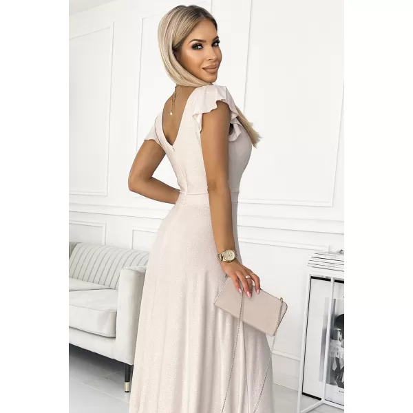  Rochie NUMOCO CRYSTAL A411-4 ALB 