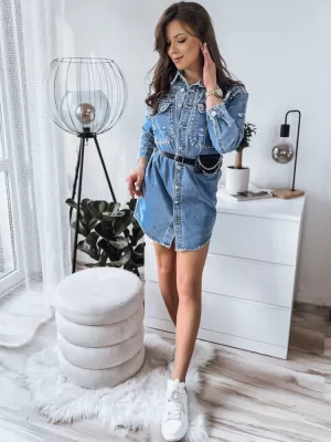 Rochie DSTREET EY2228 ALBASTRU