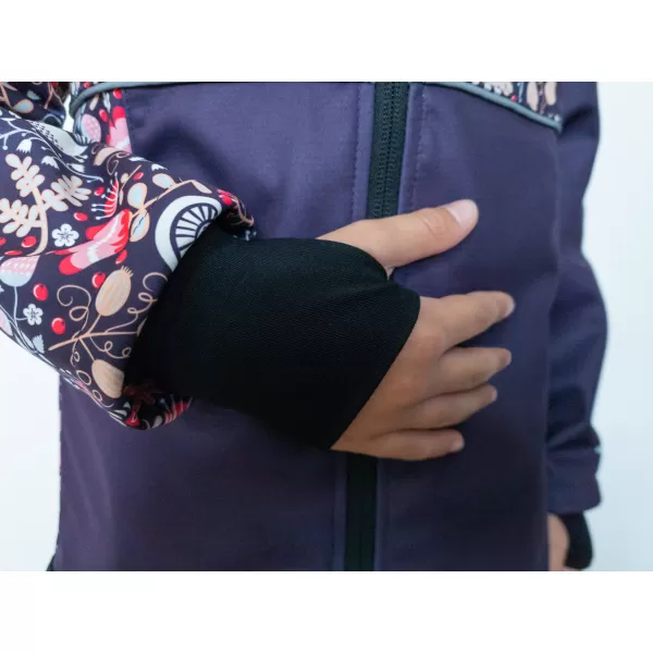  Jachetă izolată softshell pentru copii WAMU SOVA VIOLET 