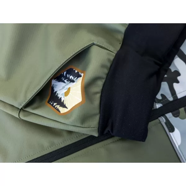 Pantaloni de softshell pentru bebeluși izolați WAMU MASKÁČ KAKI 