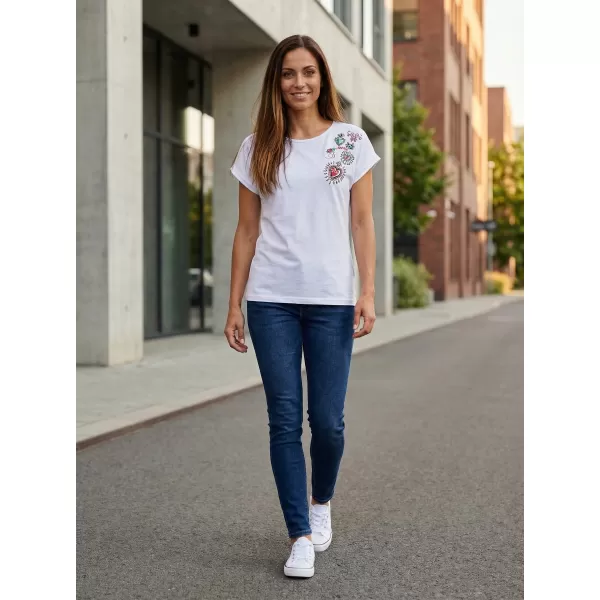  Tricou de damă SAM 73 BOOTES WT 887 ALB 
