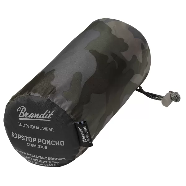  Pancota de ploaie Poncho BRANDIT RIPSTOP BD3169 CAMUFLAJ ÎNTUNECAT 