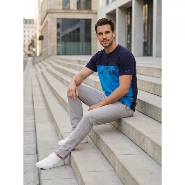  Tricou pentru bărbați SAM 73 CETUS MT 821 ALBASTRU STRĂLUCITOR 