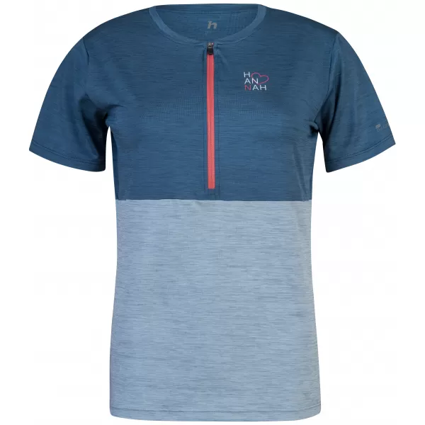  Tricou de damă HANNAH BERRY INDIA INK MEL/PEARL BLUE MEL 