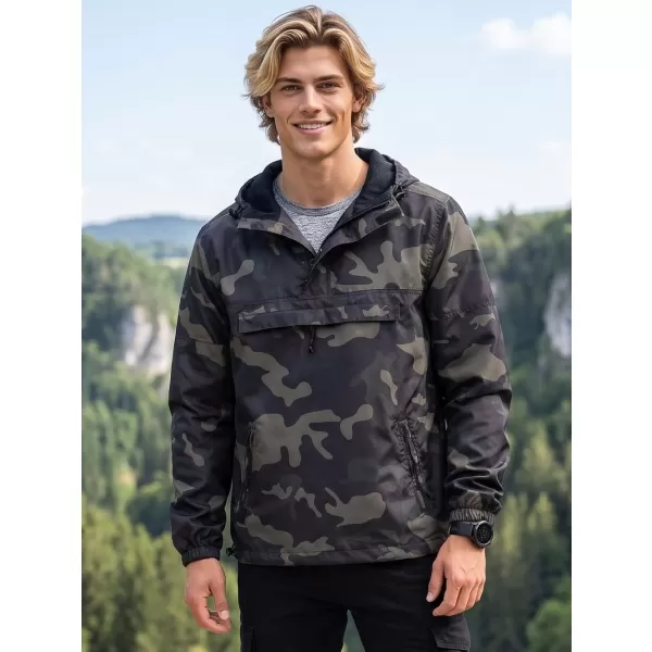  Sacou BRANDIT PŘES HLAVU BD3162 CAMUFLAJ ÎNTUNECAT 