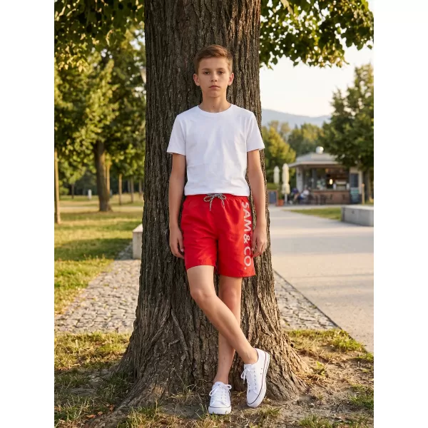  Pantaloni scurți pentru copii SAM 73 ROMAN KS 505 ROŞU 