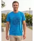 Tricou pentru bărbați SAM 73 ALMANDIT MT 824 ALBASTRU STRĂLUCITOR