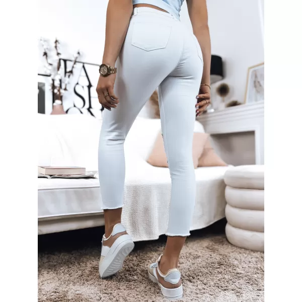  Pantalonii pentru doamne DSTREET UY1366 ALB 