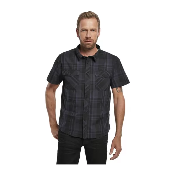  Cămaşă BRANDIT ROADSTAR BD4012 NEGRU/ALBASTRU 